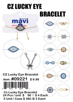 CZ Lucky Eye Bracelet